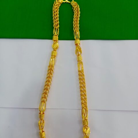 Kultari Gold Plated Nawabi Chain for Men