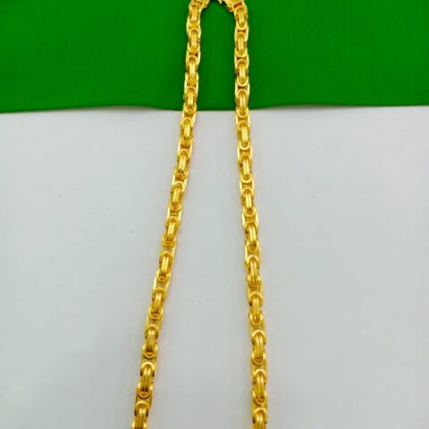 Kultari Gold Plated Mens Chain with Traditional Design