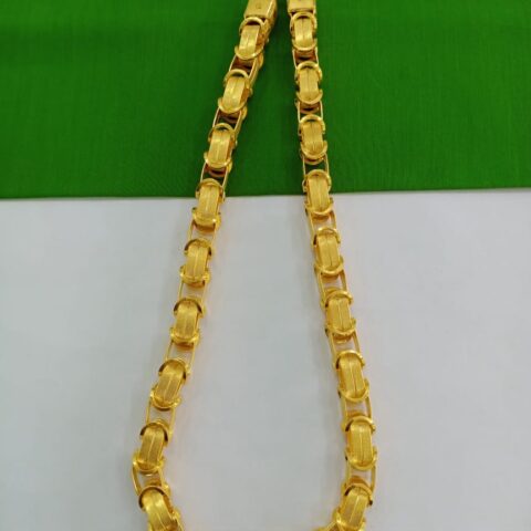 Elegant Kultari Gold Plated Mens Chain with Nawabi Finish