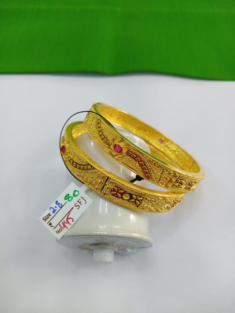 Kultari Gold Plated Bangles that are Available in a Variety of Colors and Styles